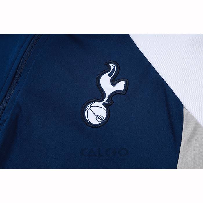 Tuta da Track di Felpa Tottenham Hotspur Bambino 2025-2026 Blu Grigio